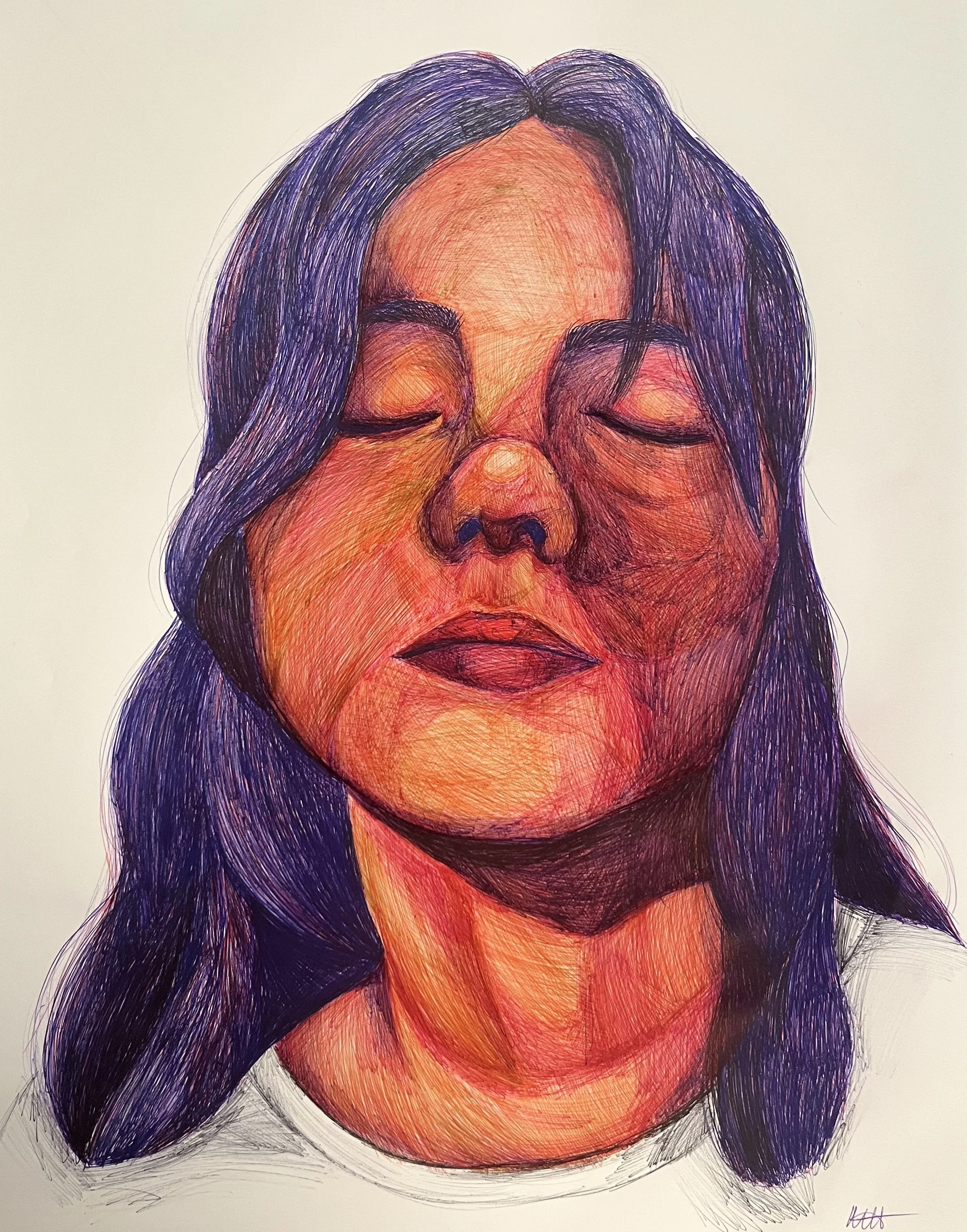 Self, Ballpoint pen, 2025
