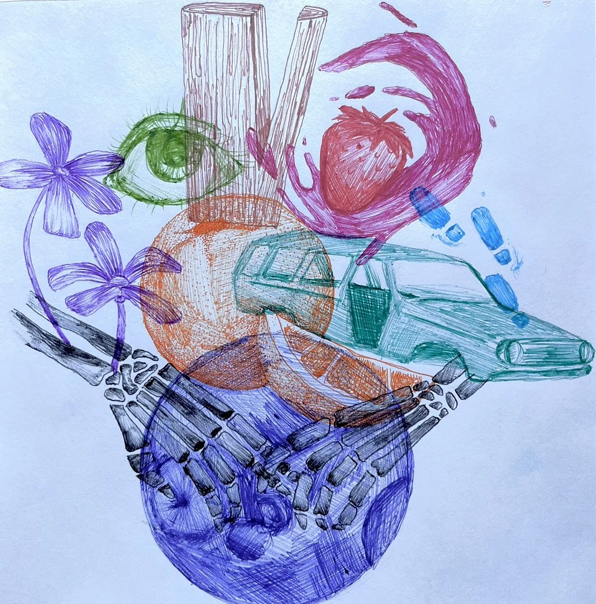 Stick Season, Ballpoint pen, 2023