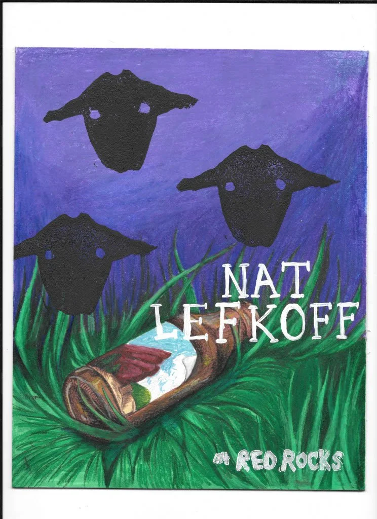 Poster Series 1, Colored pencil, marker, stamp, 2024