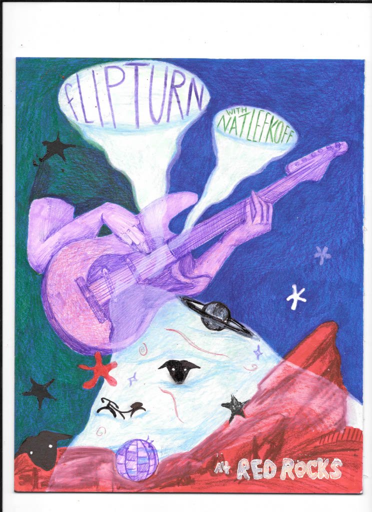 Poster Series 3, Colored pencil, marker, stamp, 2024