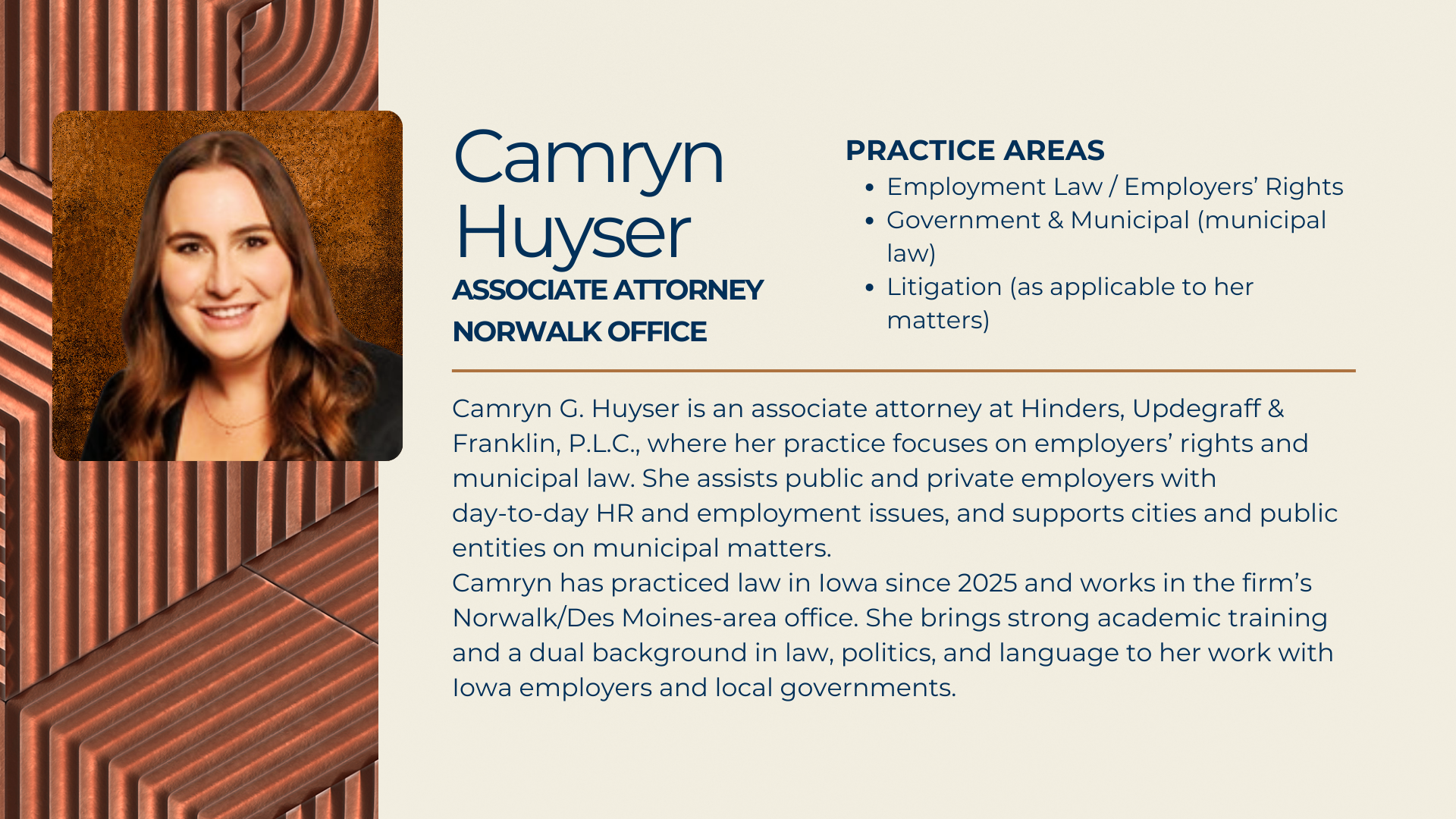 Camryn Huyser Associate Attorney