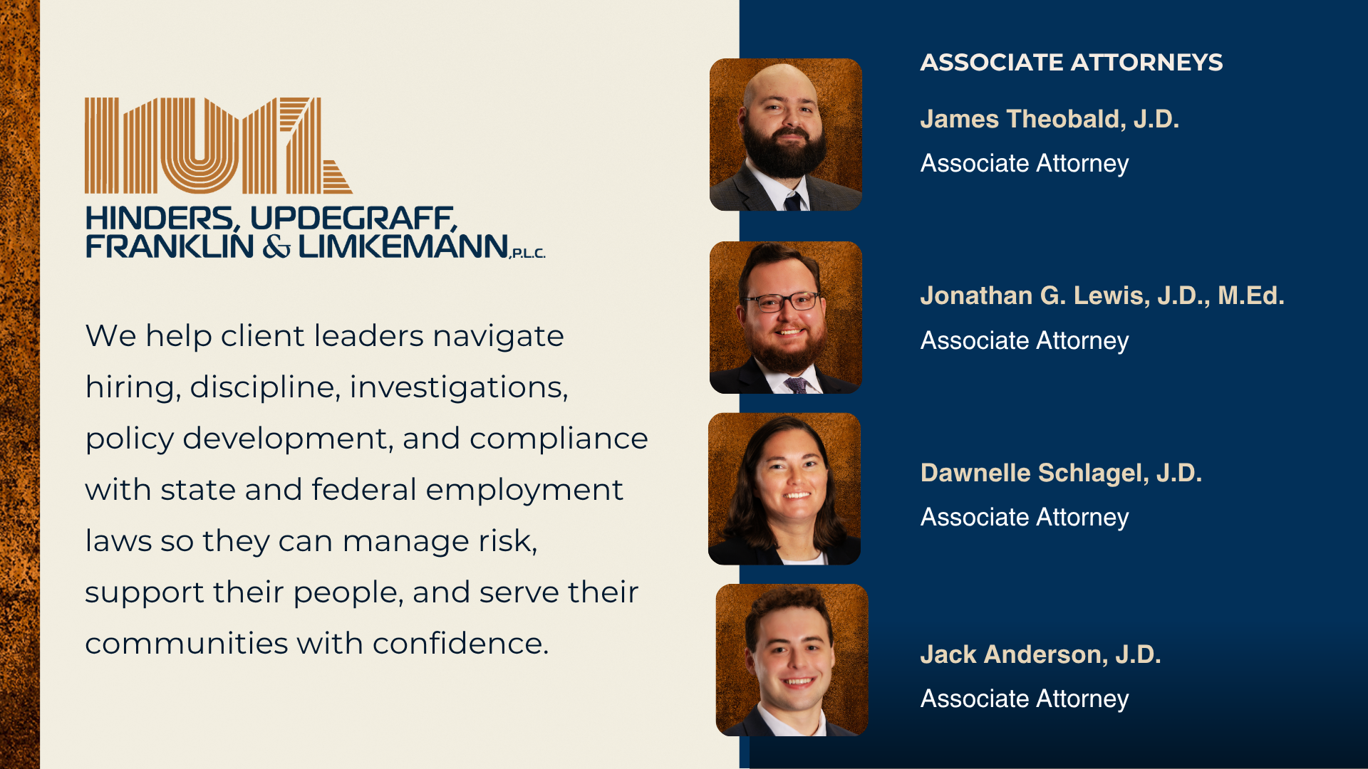Associate Attorneys at Hinders Law