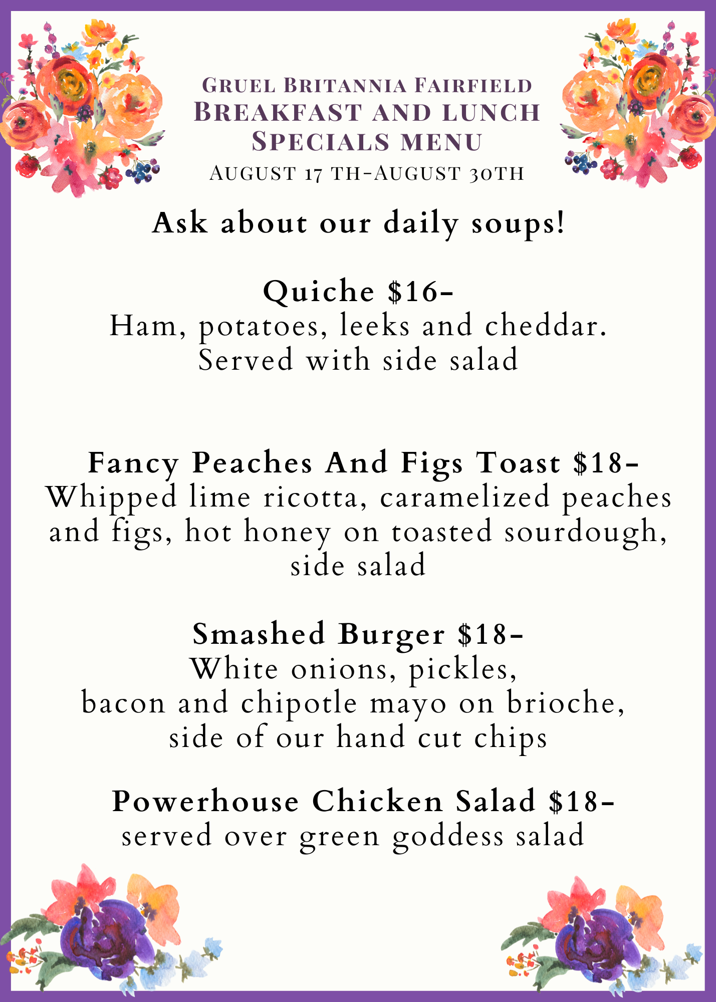 Fairfield Breakfast & Lunch