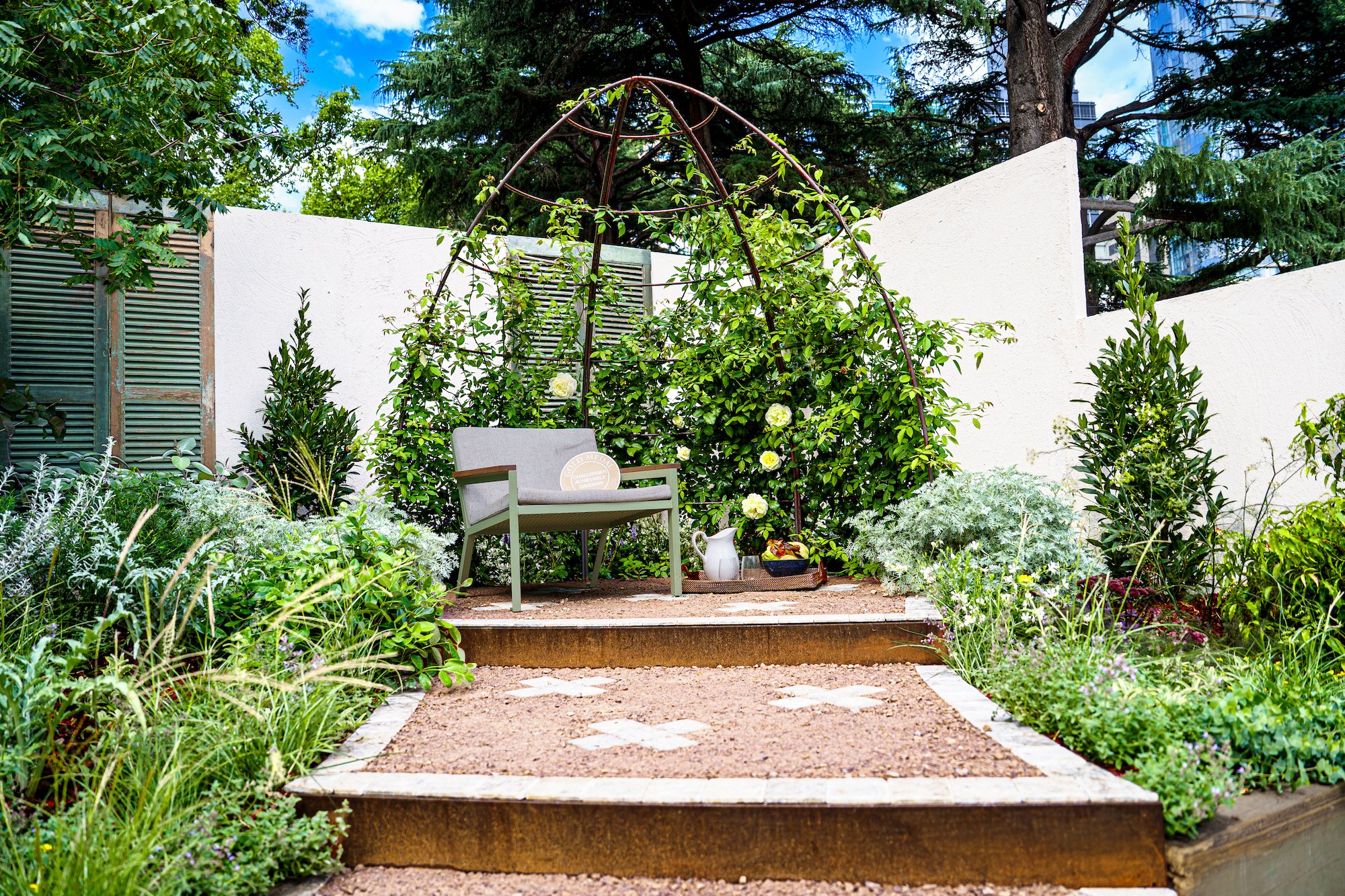 Beneath the Canopy built garden, Material Strategy, MIFGS 2026 Gold Award, Form & Foliage Design