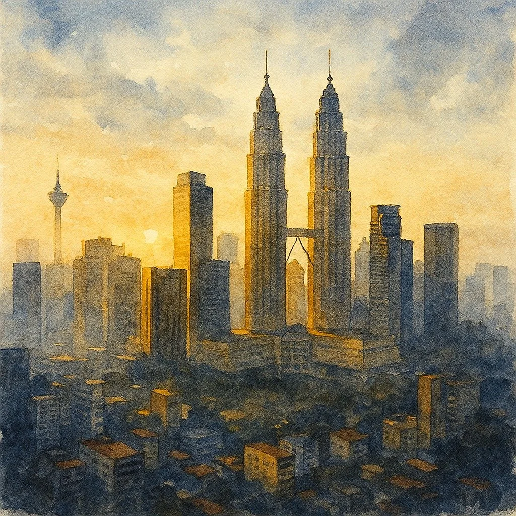 Daybreak in Kuala Lumpur