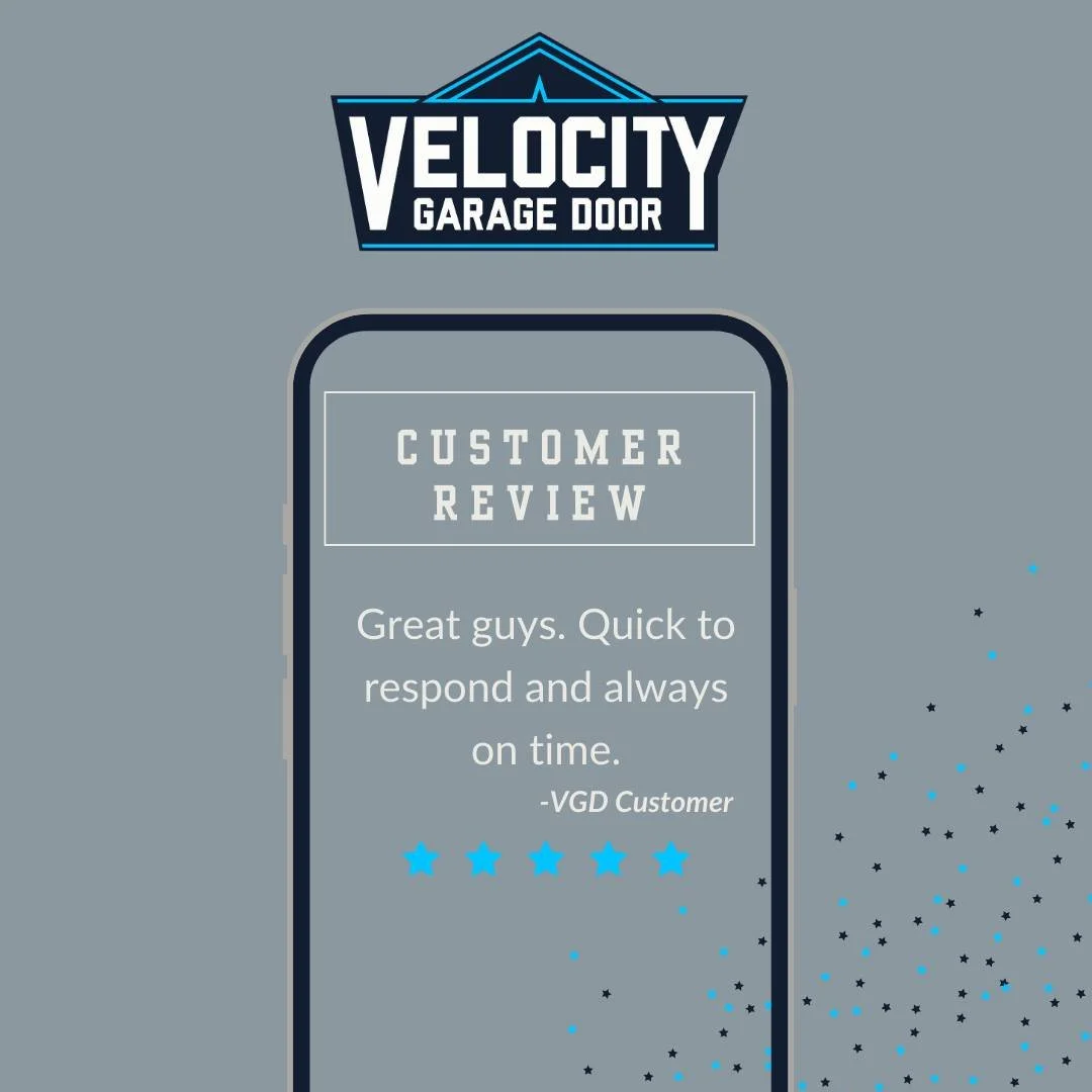 ⭐ Customer Review ⭐

We&rsquo;re grateful for customers who take the time to share their experience. At Velocity Garage Door, fast service, honest pricing, and quality work are what we show up for every day.

Thank you for trusting us with your home!