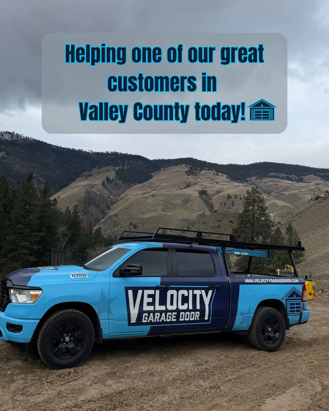 📍 Working in Valley County today!
We&rsquo;re proud to serve homeowners across the Treasure Valley and surrounding mountain communities! 

Need a garage door repair or a new installation?
📞 Call or text Velocity Garage Door at 208.830.7413 for a fr