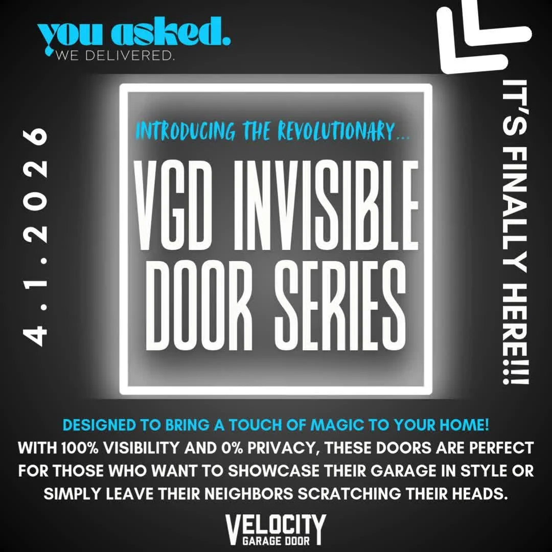 Say hello to the VGD Invisible Door Series 👻

Because who needs privacy anyway? 😅

Now your neighbors can enjoy:
🚗 Your car collection
🧰 Your storage situation
👀 And everything in between

It&rsquo;s not just a garage door&hellip;
It&rsquo;s a f