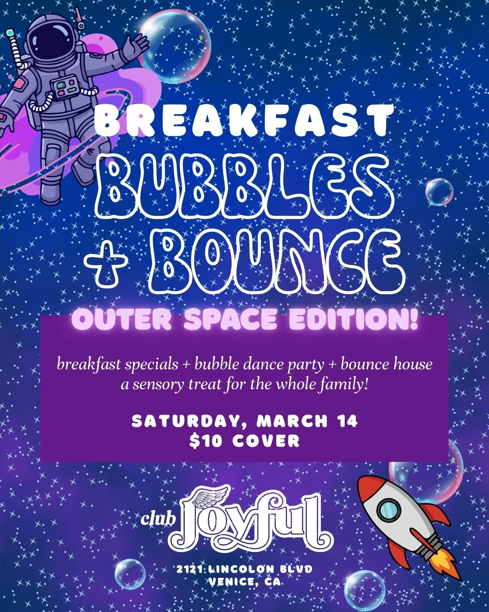 Bubbles + Bounce (Outer Space Edition)