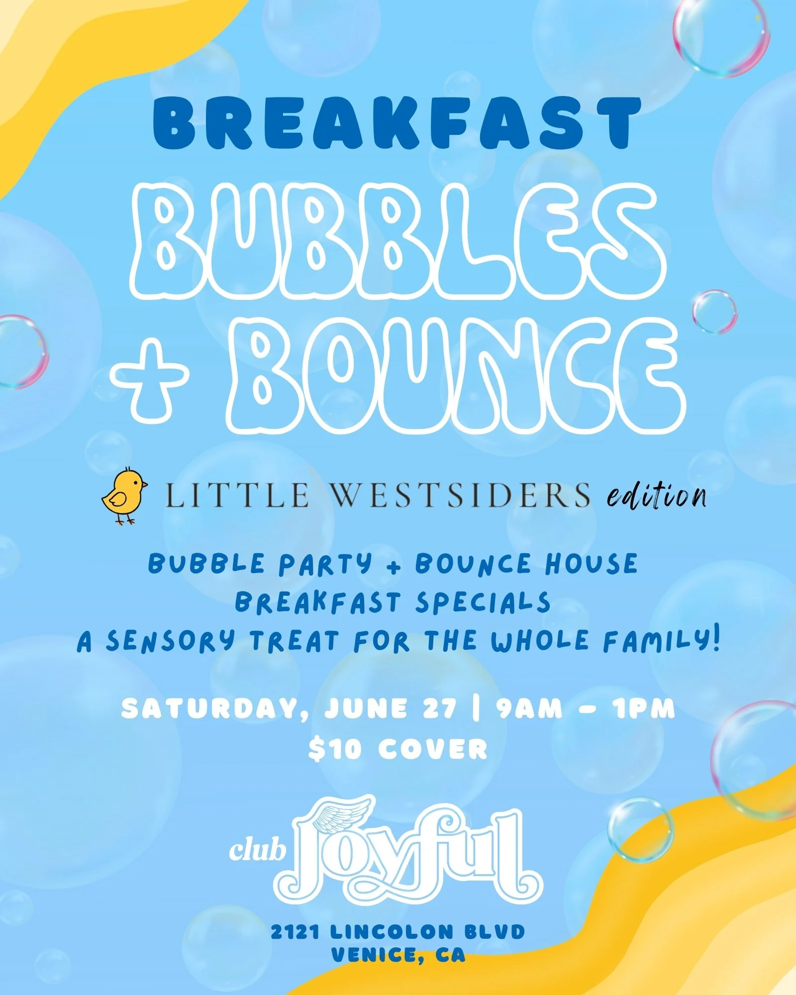 Breakfast, Bubbles + Bounce