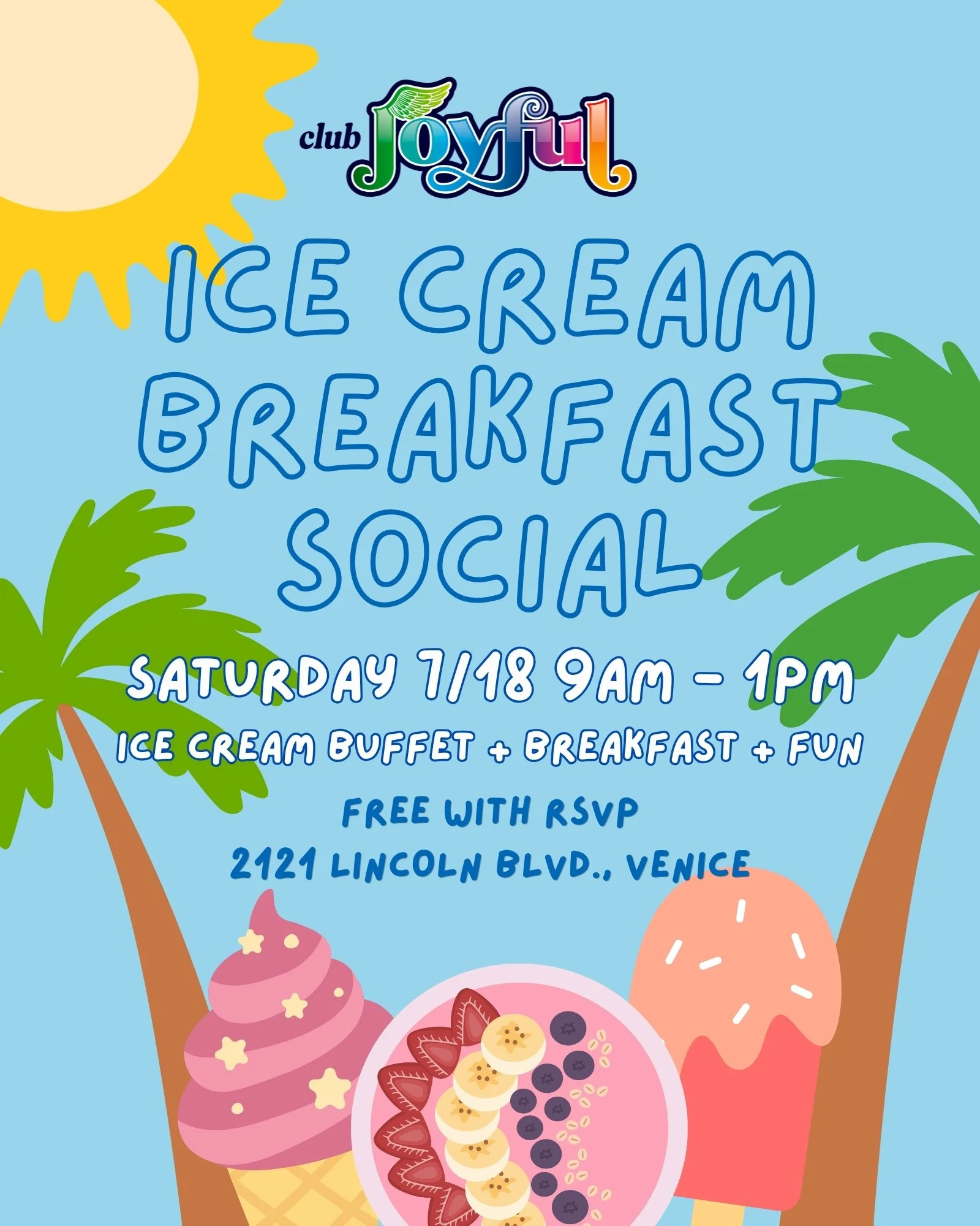 Ice Cream Breakfast Social