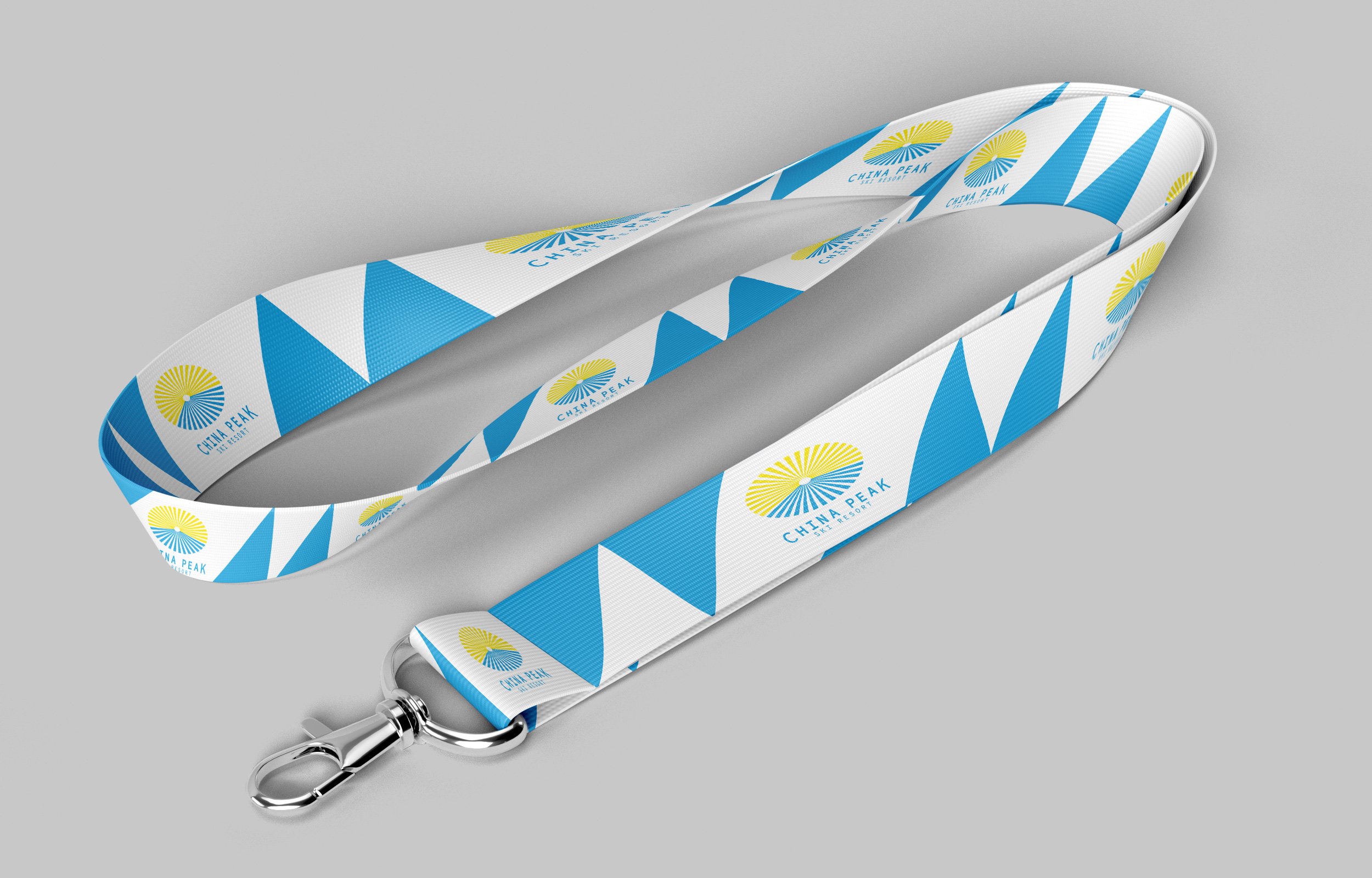 Logo branded lanyard for employee badges