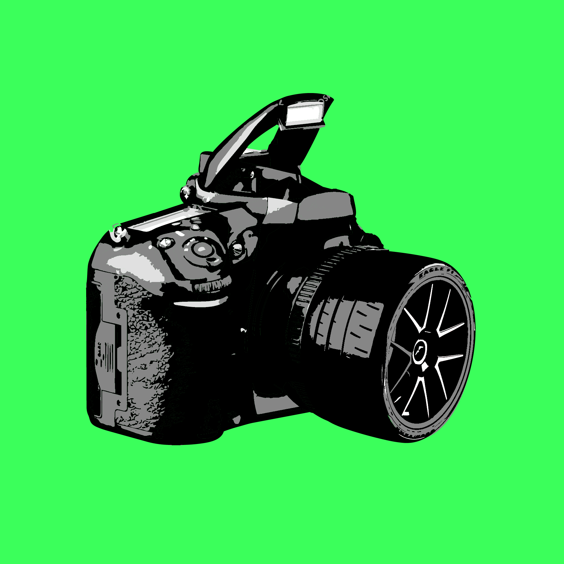 image creation for automobile photography photographer green background