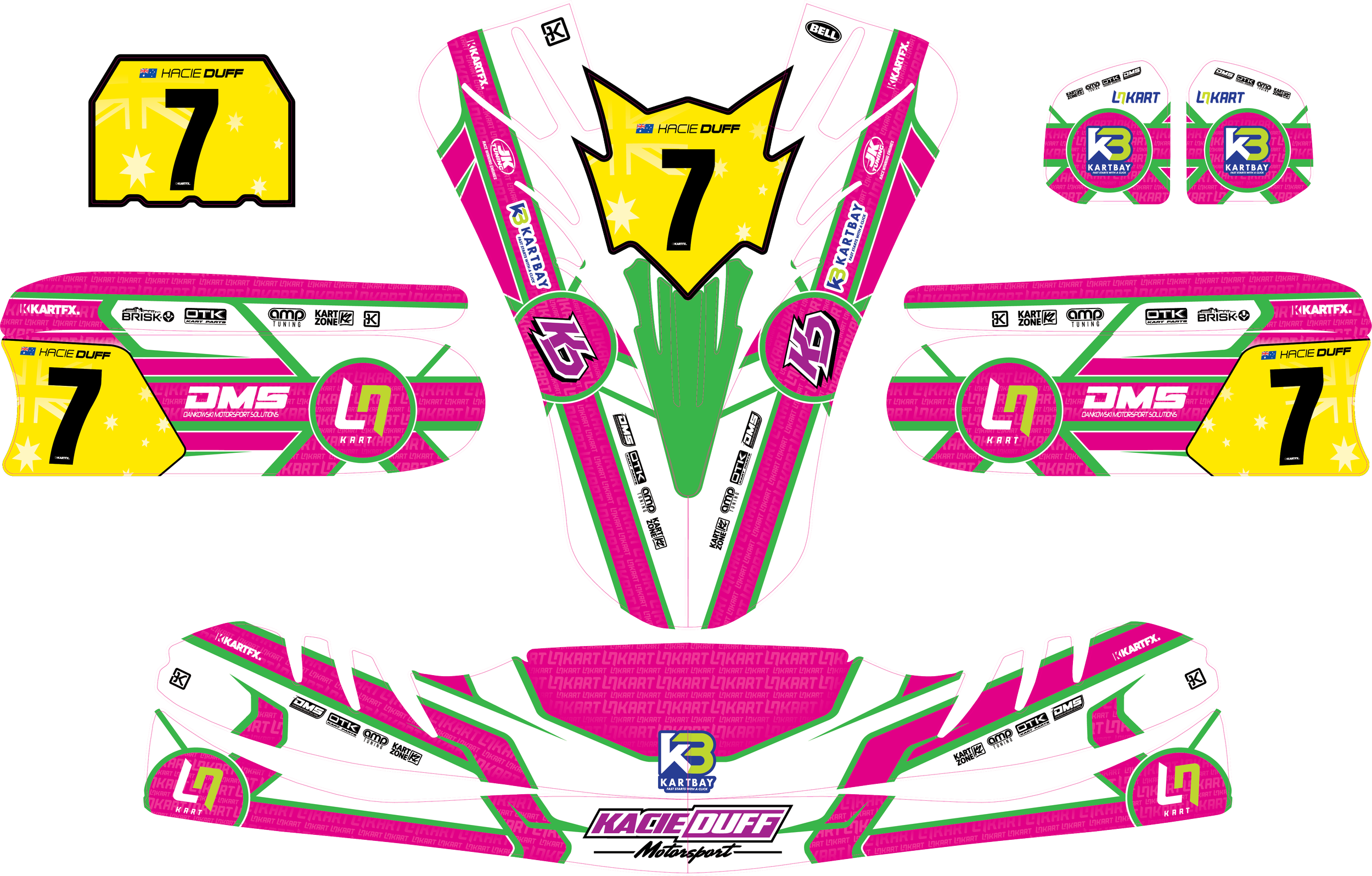 Kacie Duff Lando Norris Inspired Go Kart Kit