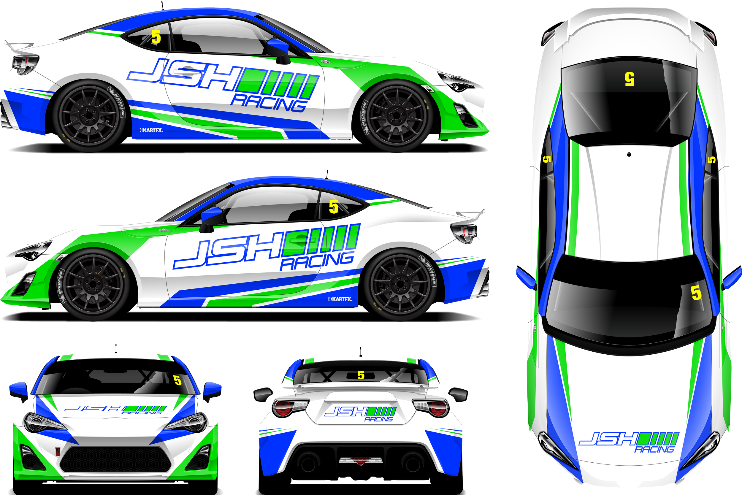 JSH Racing Toyota 86 Series Livery