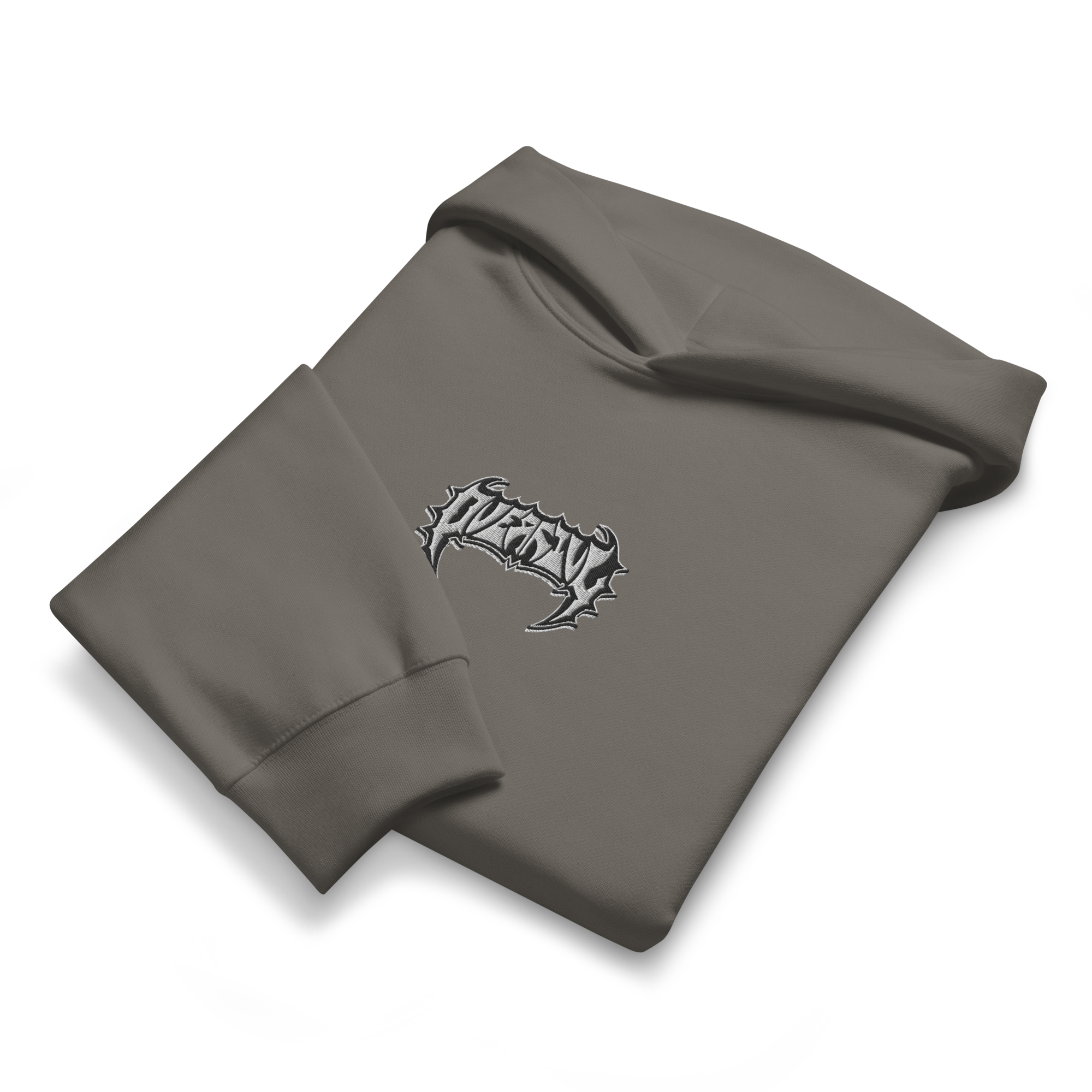 LOGO 01 OVERSIZED HEAVYWEIGHT HOODIE // WET CEMENT