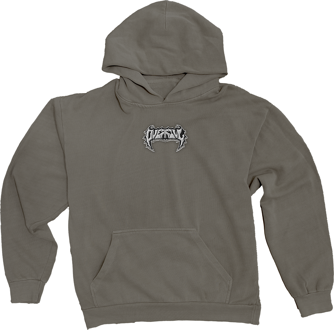 LOGO 01 OVERSIZED HEAVYWEIGHT HOODIE // WET CEMENT