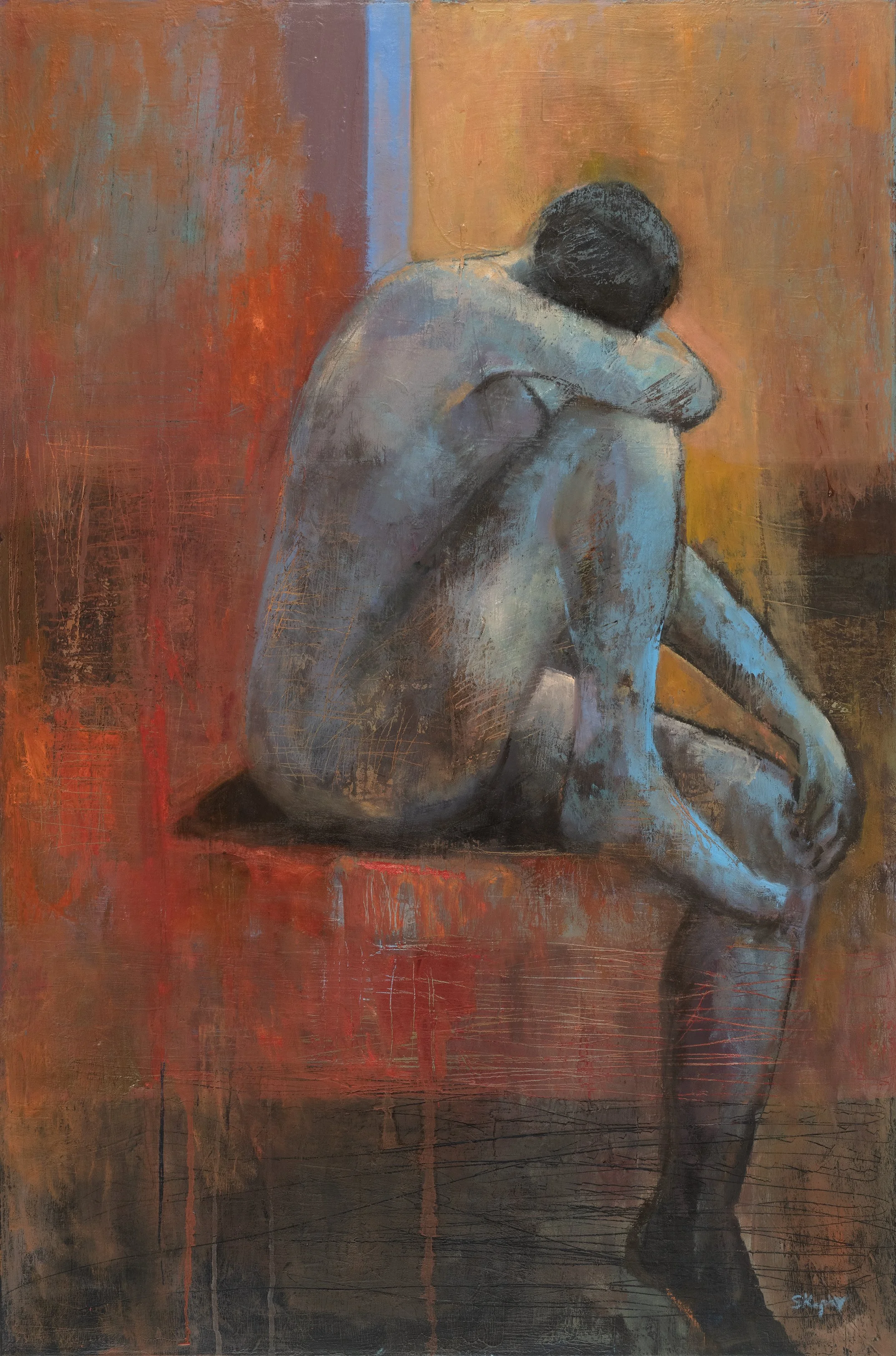 A Quiet Burning. Oil on canvas. 36 x 24 inches.