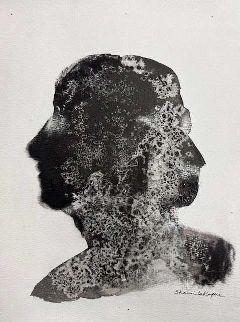 Duality. 12 x 9 inches. Ink on watercolor paper.