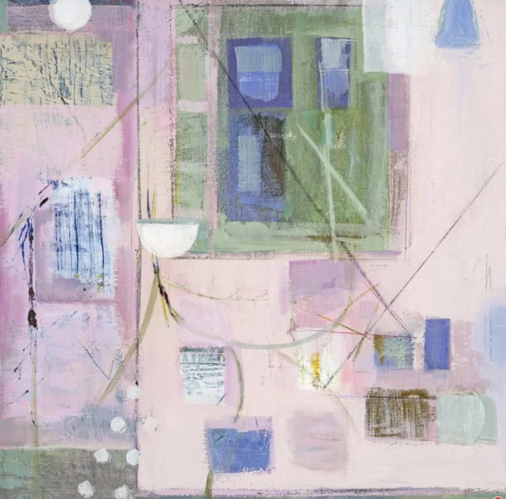 Remnants of Home. 24 x 16 inches. Oil and cold wax on canvas.