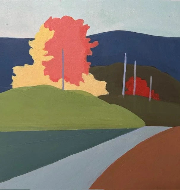 Country Road. Acrylic on wood panel. 12 x 12 inches.