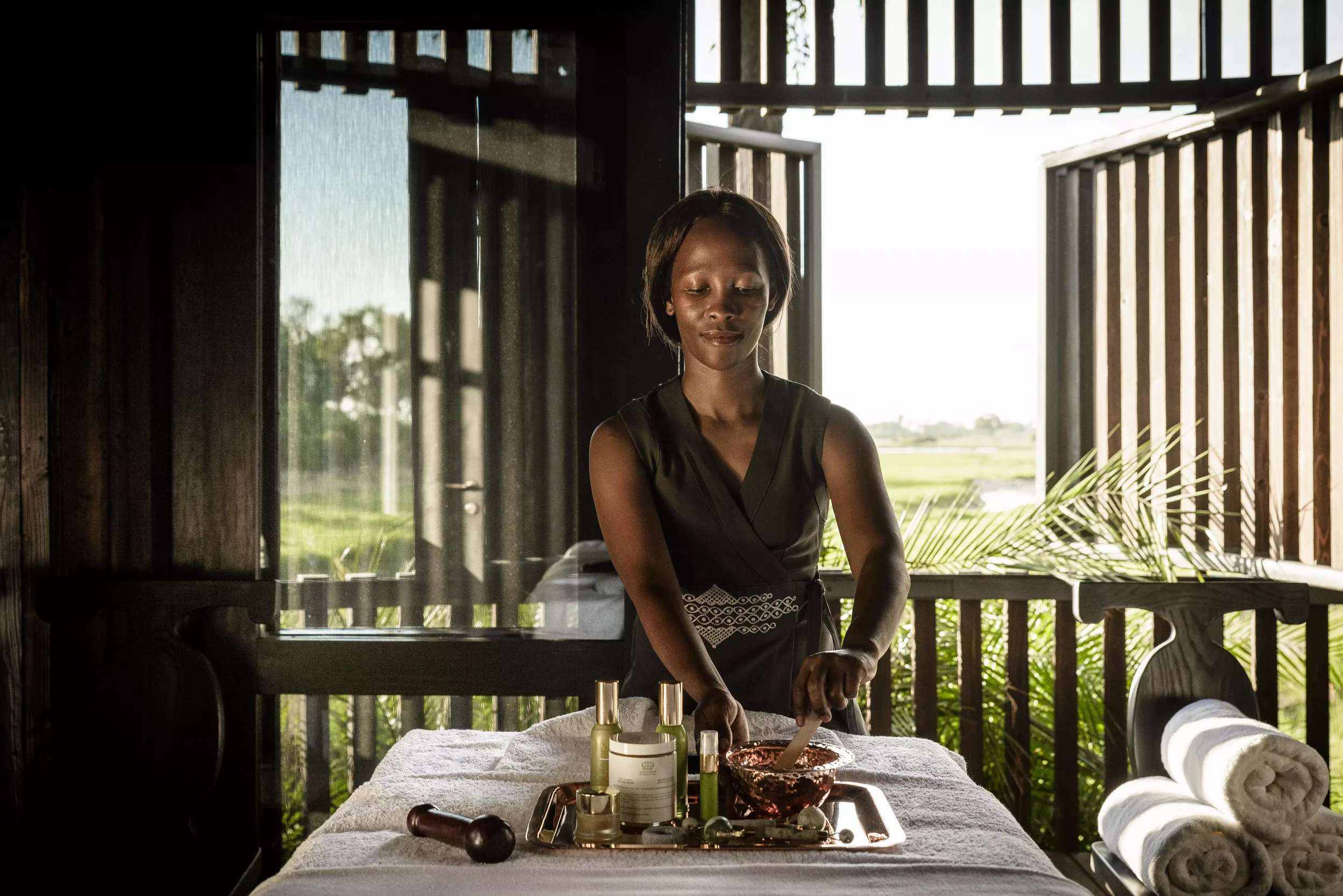 Singita luxury and natural wellness treatments in nature in Africa, Kenya, Tanzania and South Africa.