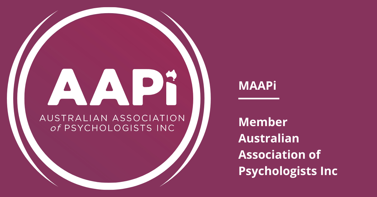 AAPi logo with the words: Australian Association of Psycholosts Inc.