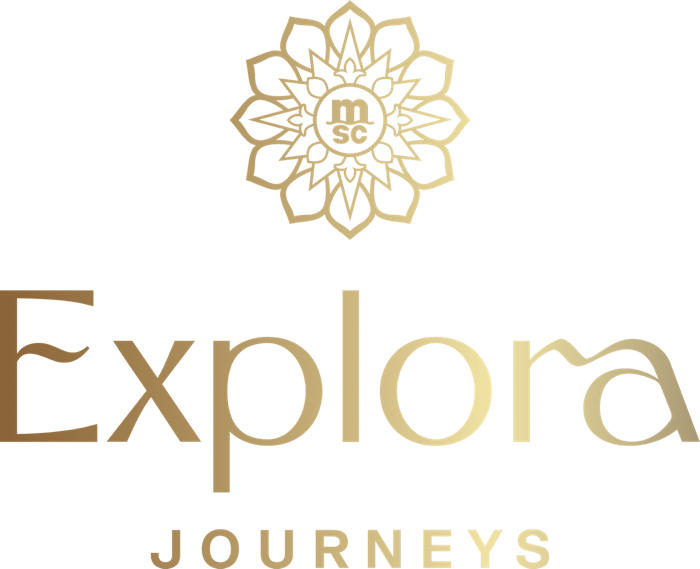 Logo for Expona Journeys featuring a stylized floral design at the top and the company name in large, bold letters.