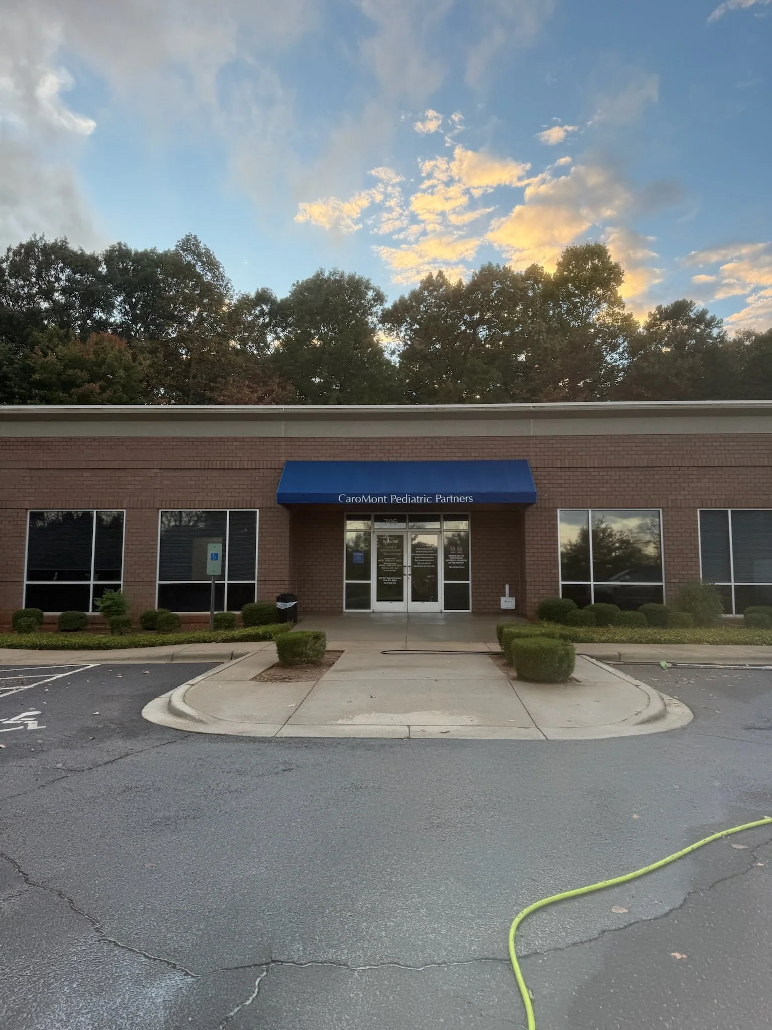 clean commercial building