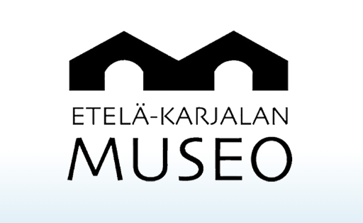 Logo of Etelä-Karjalan Museo with an abstract design of two connected arches.