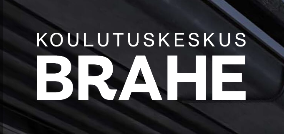 Text reads 'Koulutuskeskus Brahe' on a dark background.