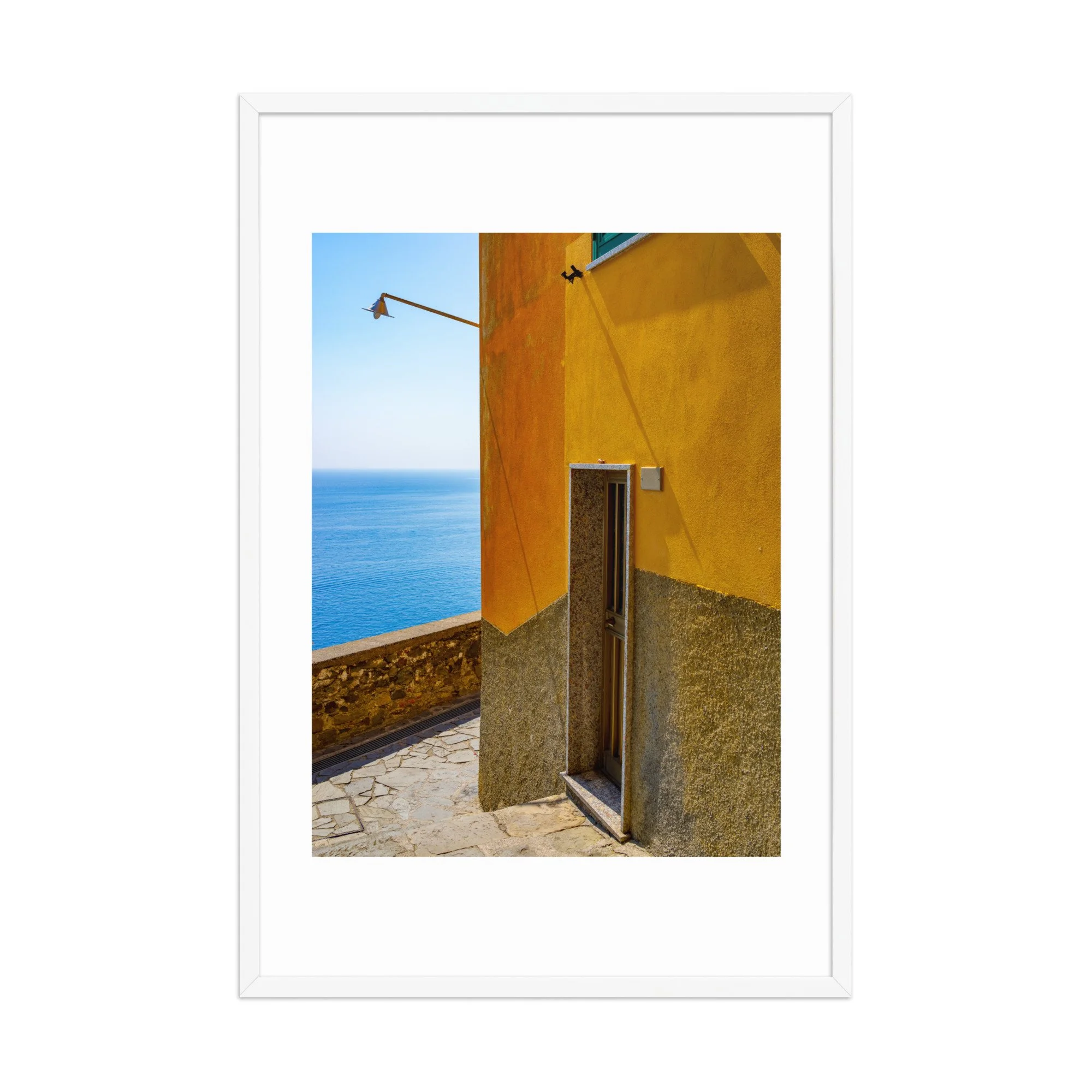 Traditional home in Corniglia, overlooking the Cinque Terre coastline of Italy.