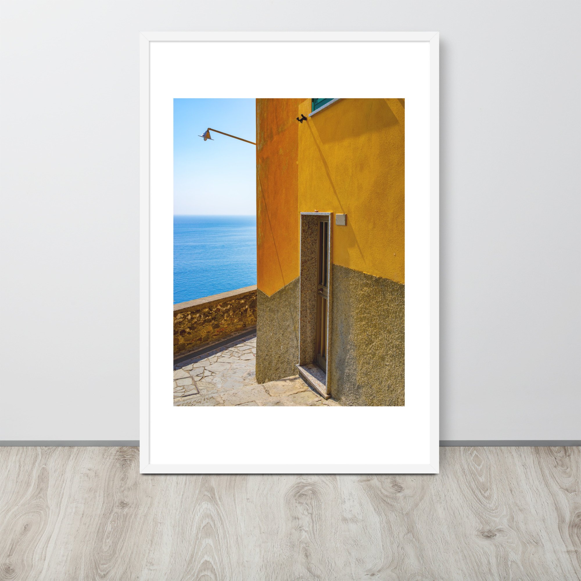 Traditional home in Corniglia, overlooking the Cinque Terre coastline of Italy.