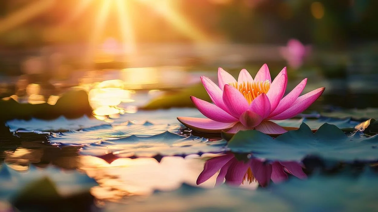 lotus-flower-on-water-covered-by-sunset-light-photo.jpeg
