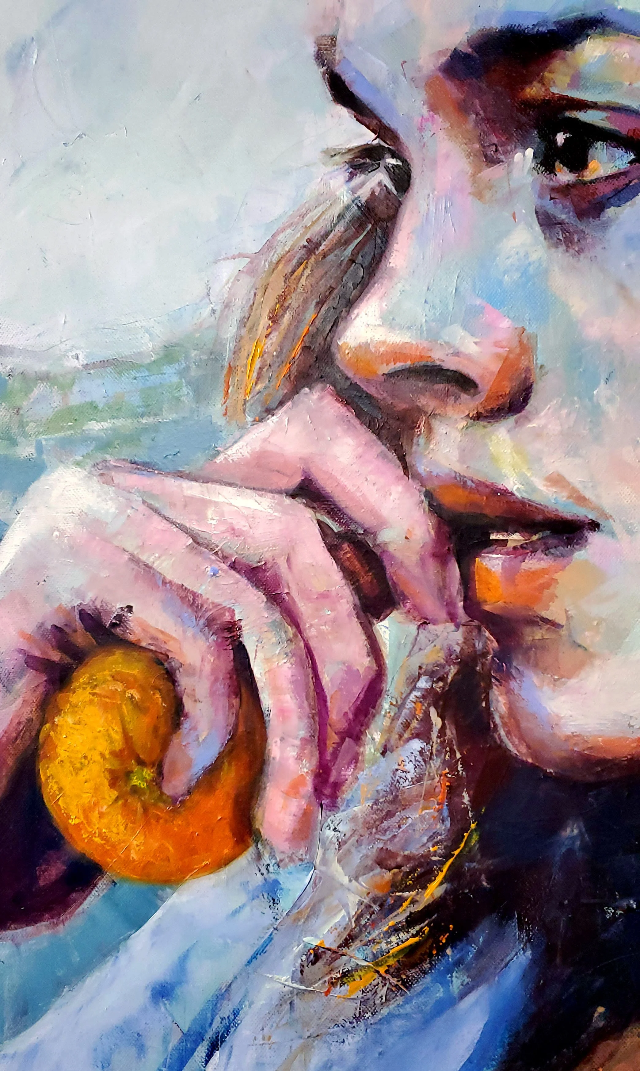 Beyond Her Wildest Imaginings oil on canvas 76 x 51 cm 2025