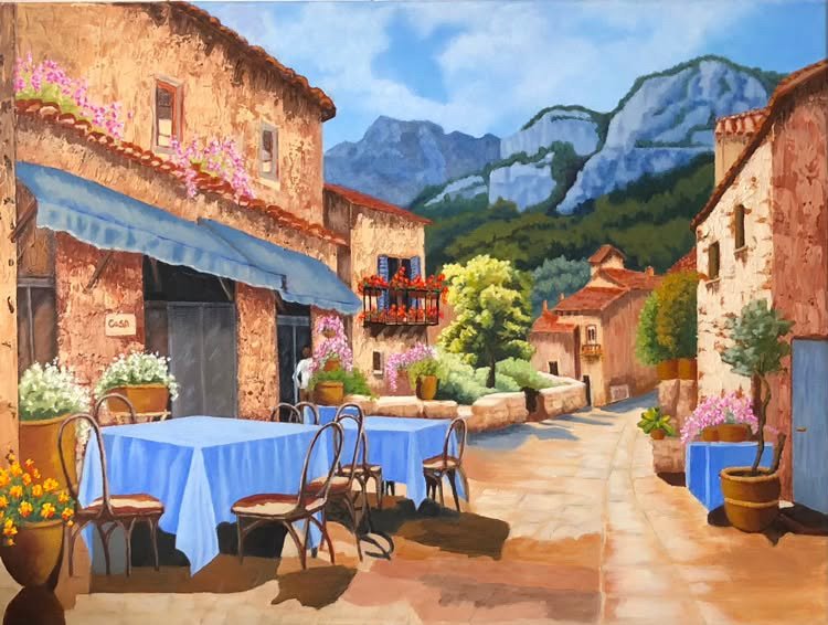 Siesta Time, 
Acrylic on Canvas,
46 x 61cm,
2026