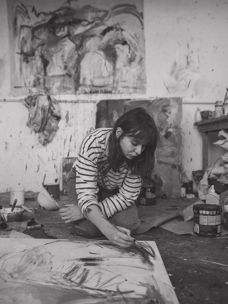 &lsquo;I have a freeing and intuitive approach when it comes to my practise and pay attention to my natural tendencies whilst painting. I do not think too much as to why I am painting, but painting what feels right. The colours, mood and whole experi
