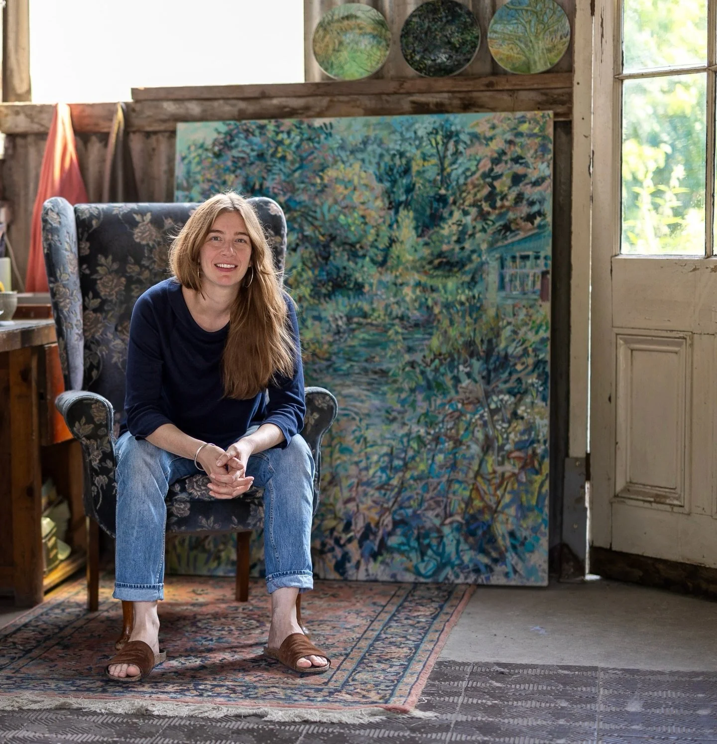 &lsquo;My work grows out of a long-standing love for the British countryside and the sense of
grounding I find there. I paint semi‑abstract landscapes, in oils, drawing on natural forms,
shifting weather, and the quiet moments when you feel completel