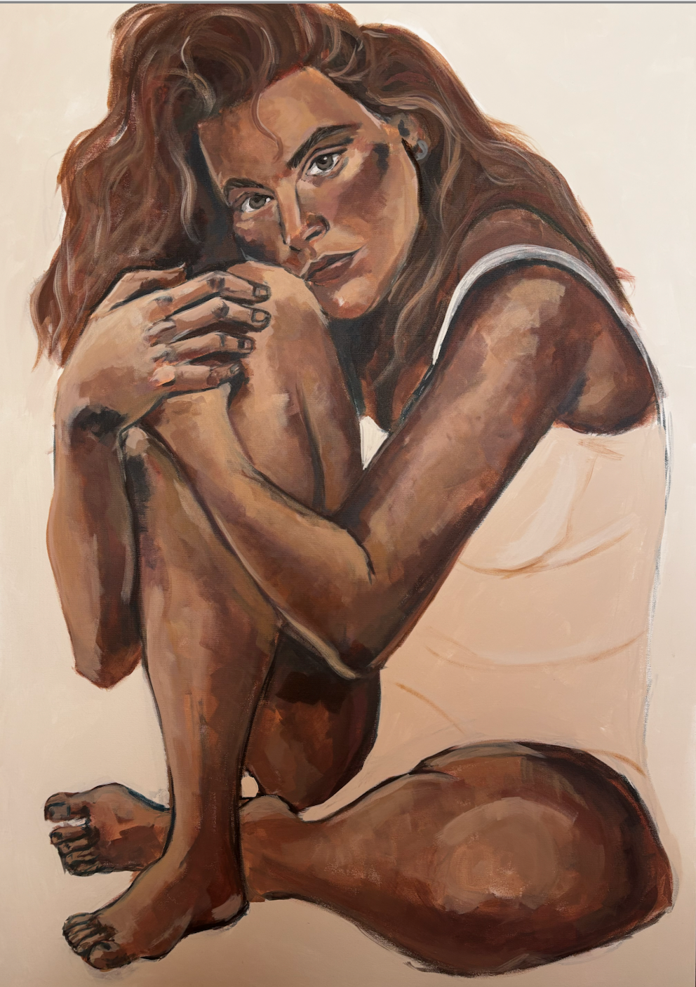 Holding Together, Acrylic on Canvas, 2026, 100cm x 150cm