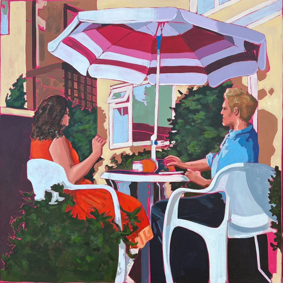 Untitled Garden Scene, 2026, 70 x 70cm, framed