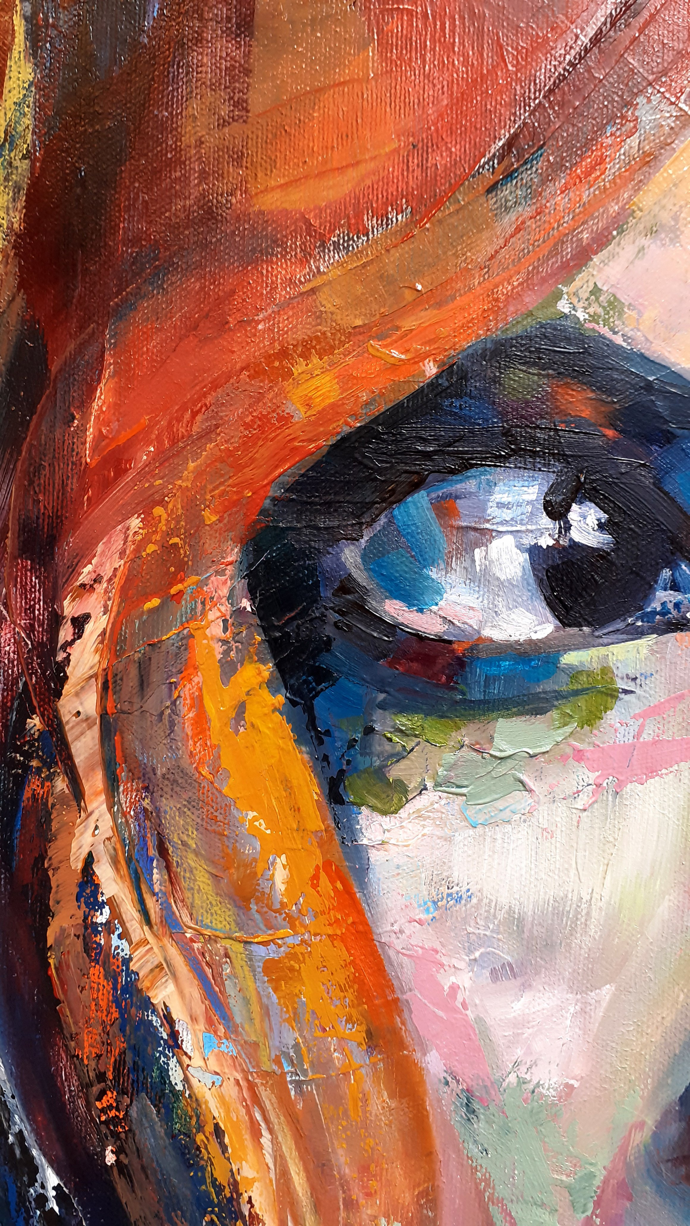 I'm A Different Player Now, oil on canvas, 50 x 50 cm framed, 52 x 52 cm, 2021