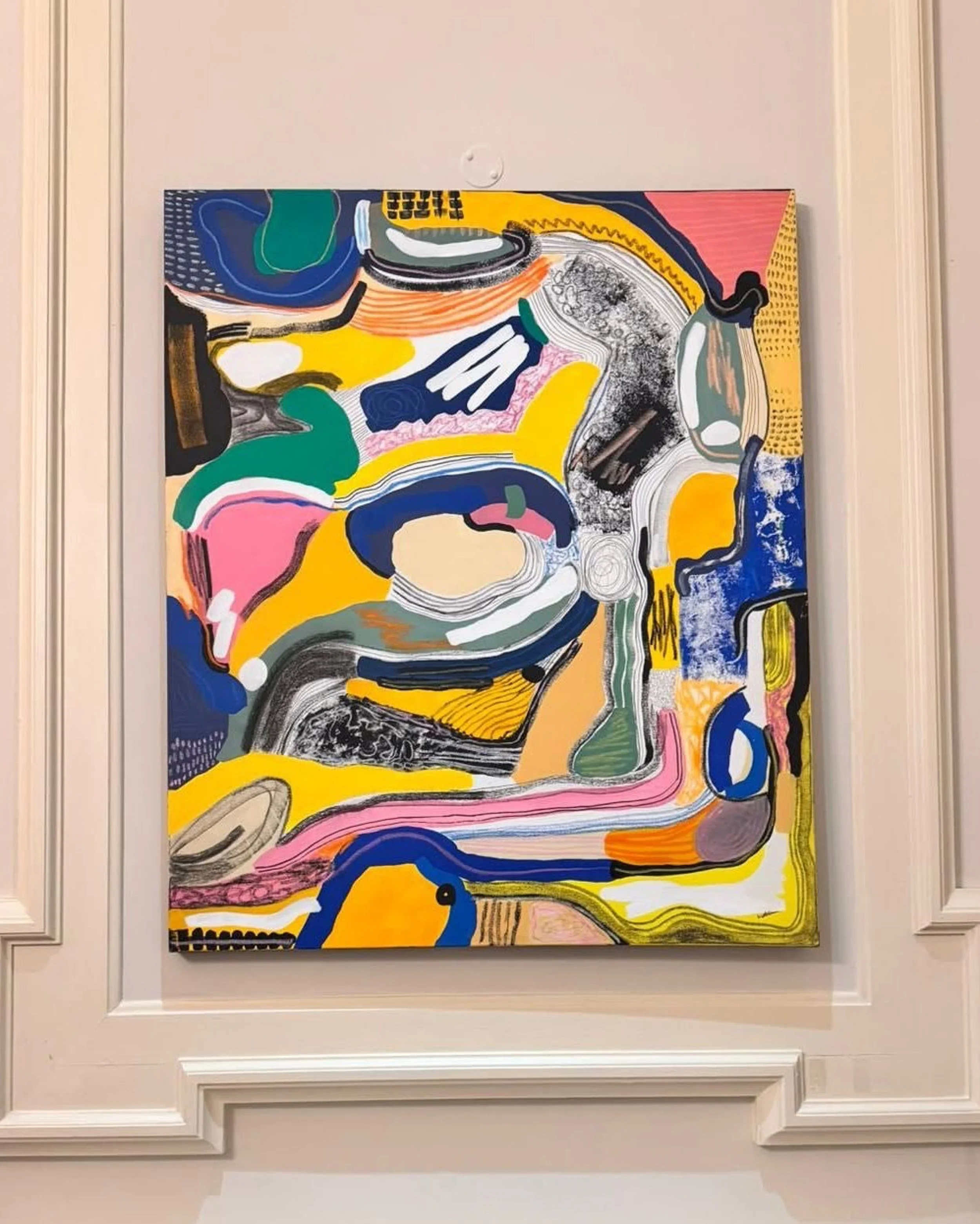 Felicity
Acrylic and mixed media on canvas
120 x 100cm
2024