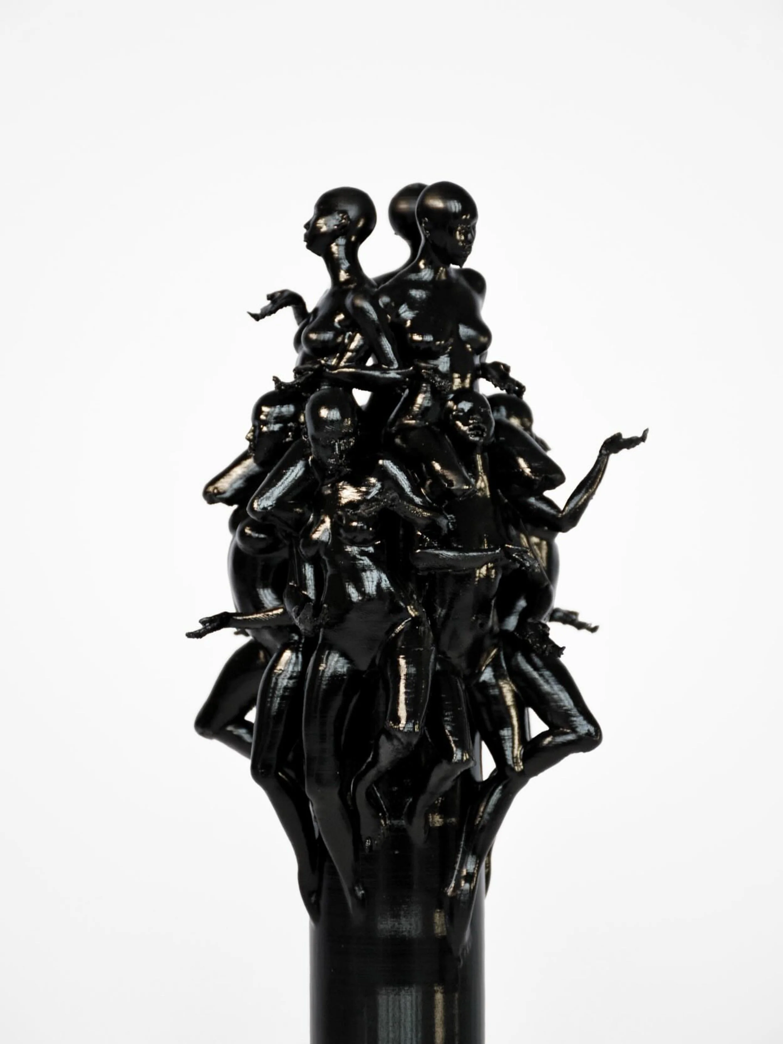 Body Chorus 004, Body Chorus 004, 3D sculpture, PLA, Enamel Gloss, Wood, Stepper Motor, 2026