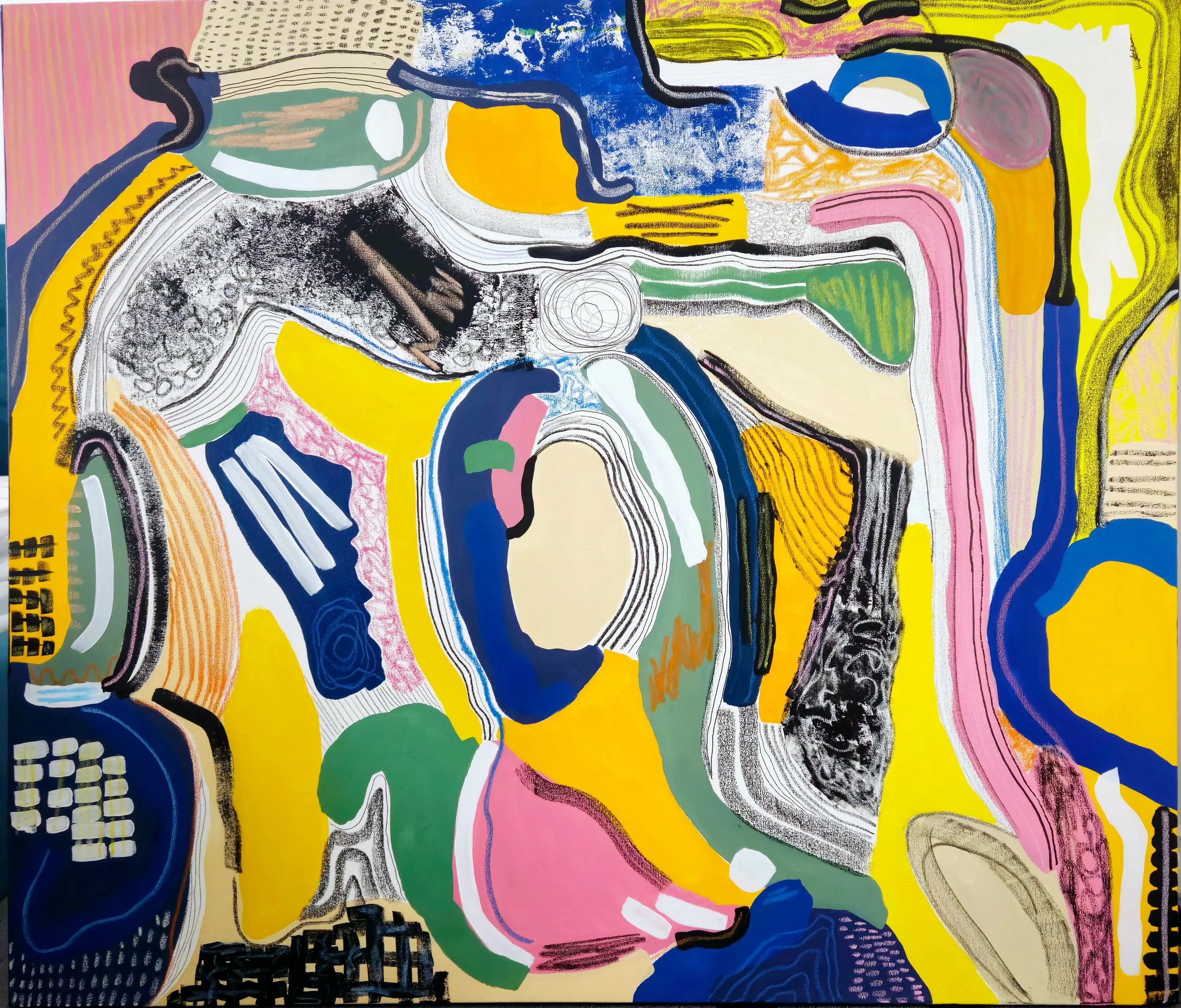 Felicity
Acrylic and mixed media on canvas
120 x 100cm
2024