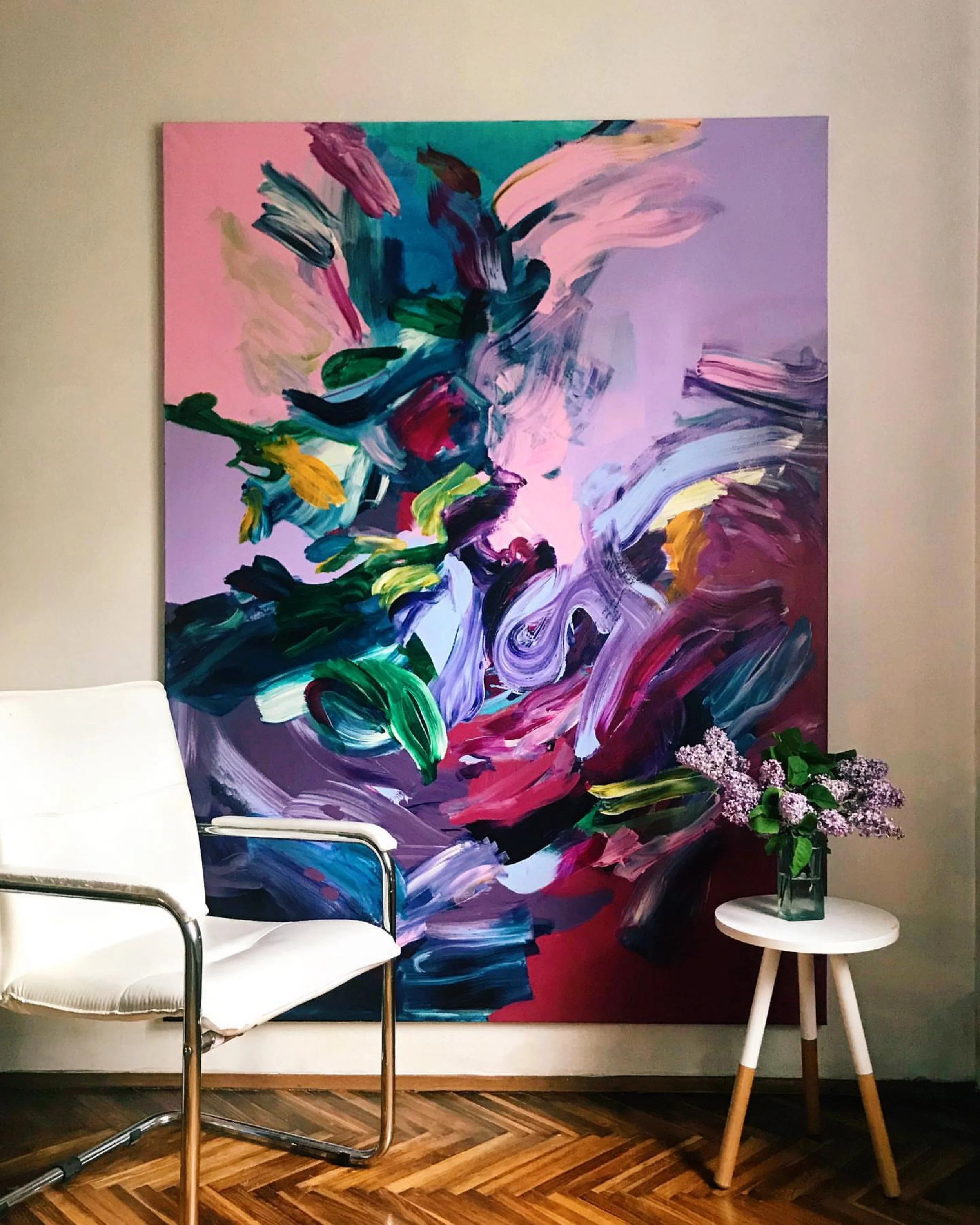 The Scent of Lilac
Acrylic on Canvas
190 x 140cm
2021