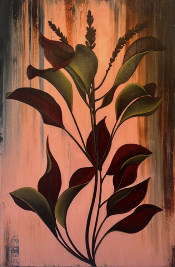 After The Frescoes At The Ajmer Gate
75 x 50cm 
Finished with a Black Wood Frame