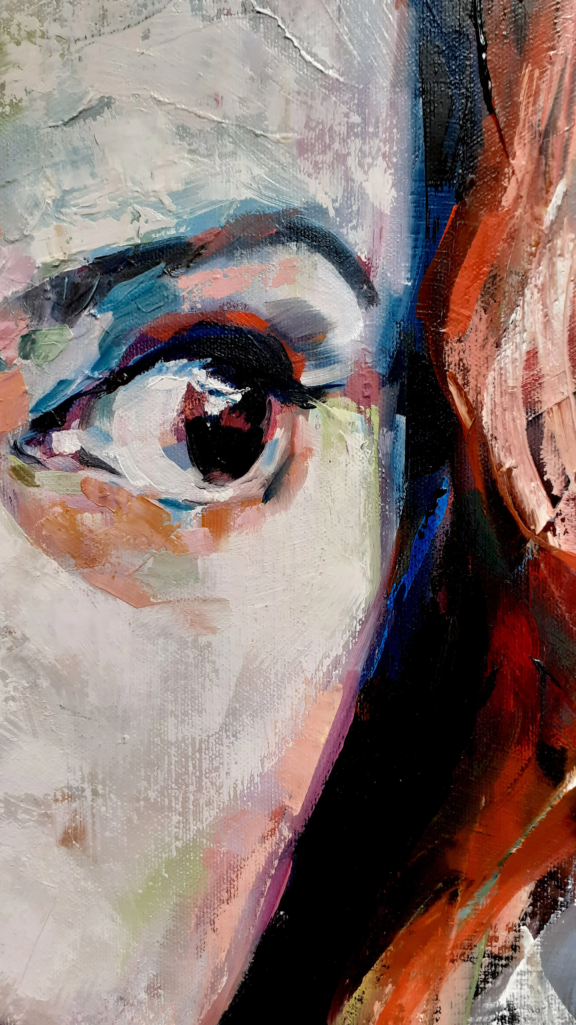 I'm A Different Player Now, oil on canvas, 50 x 50 cm framed, 52 x 52 cm, 2021