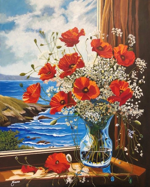 Poppies In The Window
2025
76 x 101cm