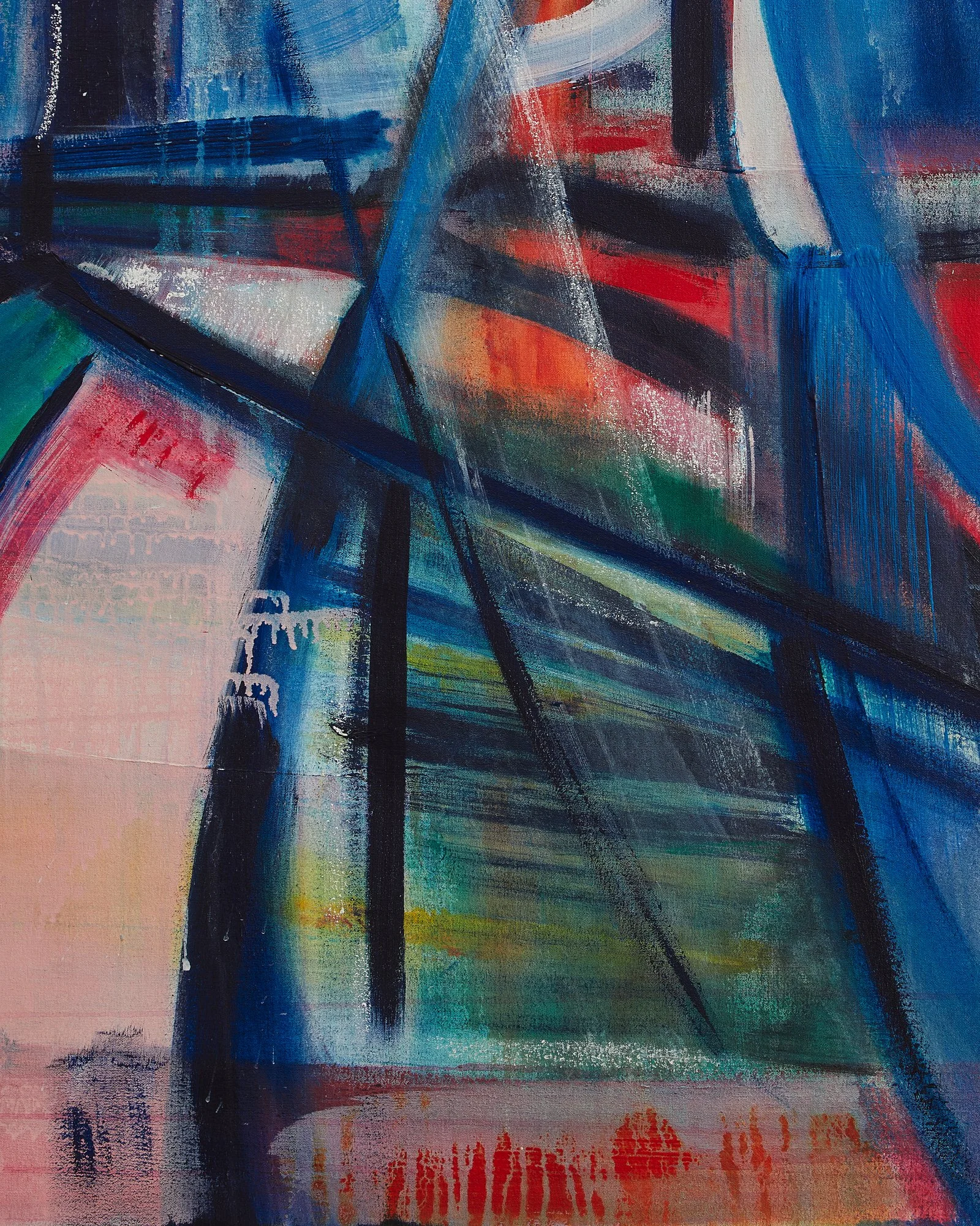 Cuban Haze,
2023, 160 x 130cm,
Acrylic, oil paint and oil stick on canvas