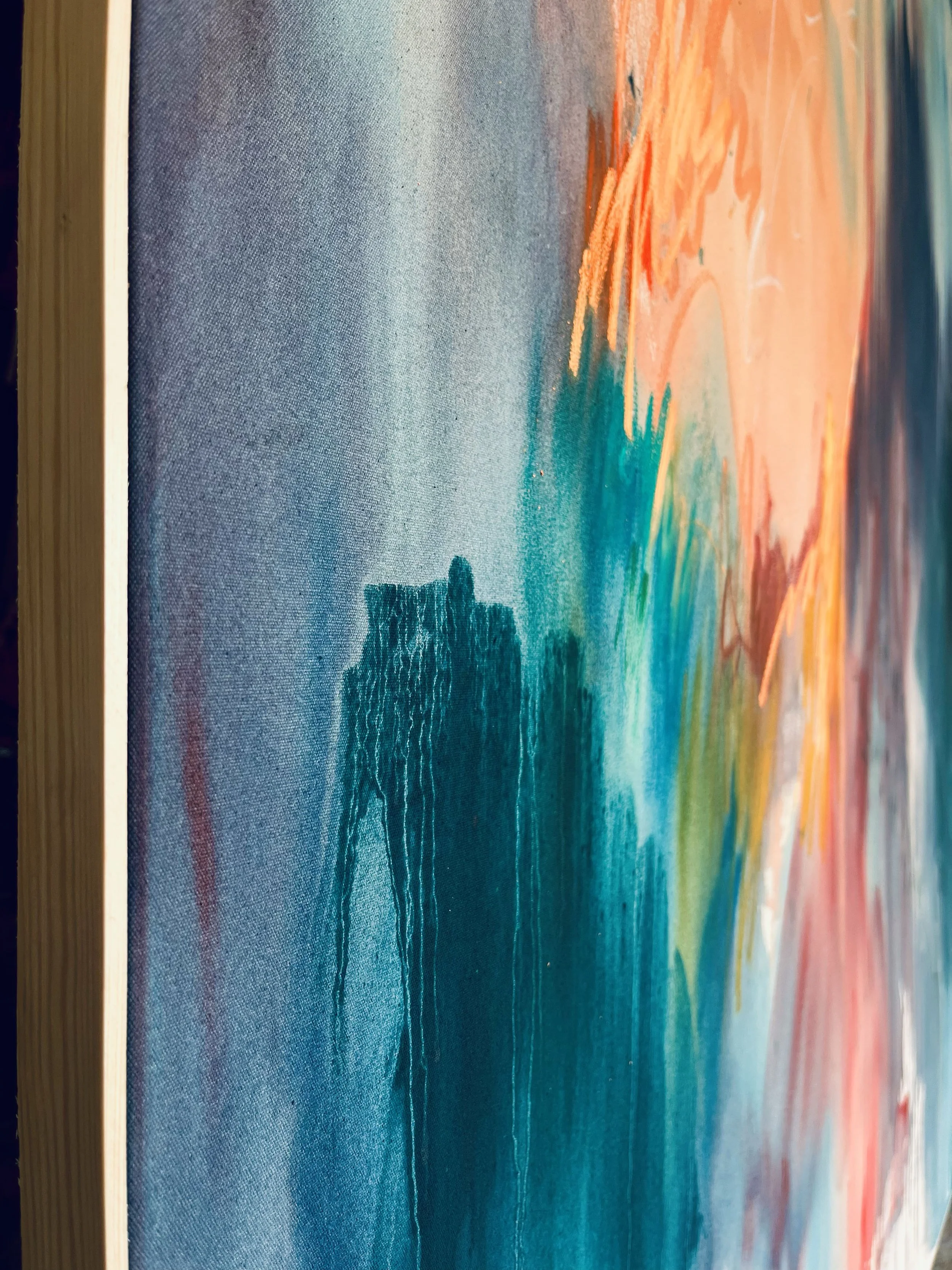Chasm, 
165 x 175cm, 
Framed,
2026